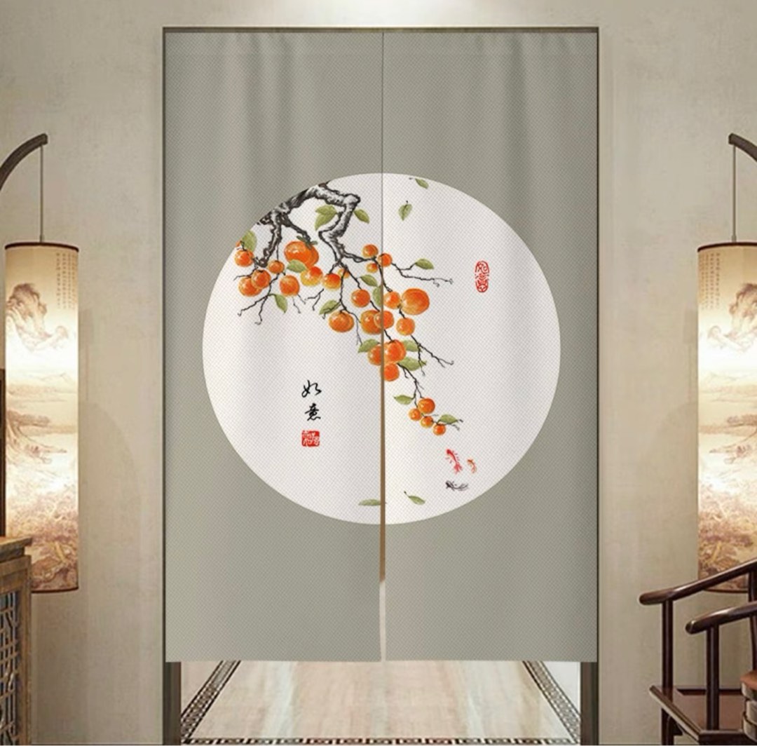 Chinese Painting Curtain For Door Furniture Home Living Decor Curtains Blinds On Carou