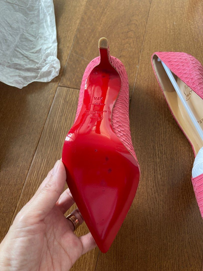 louboutin snake heels