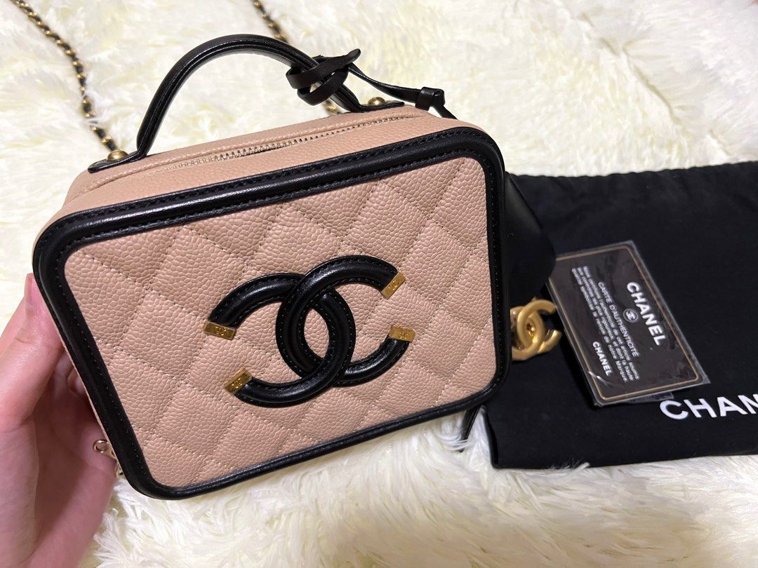 Chanel vanity filigree bag price outlet