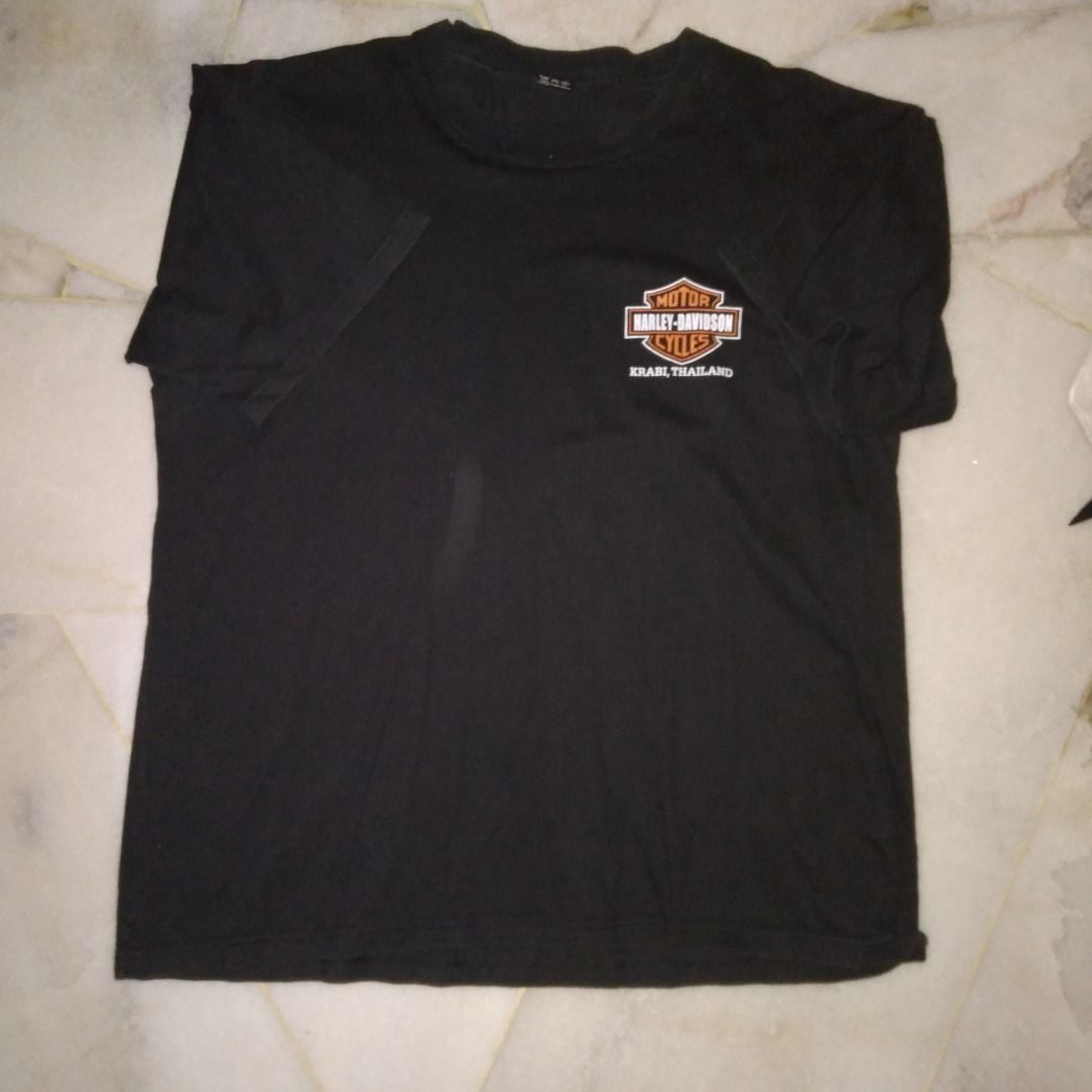 Combo Harley Davidson & Krabi Signboard Round Neck TShirt Big Size