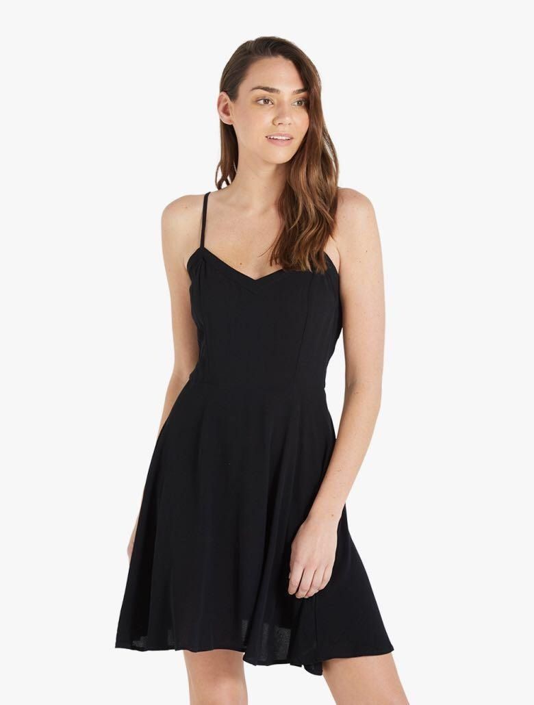 cotton on woven krissy dress COTTON ON CO black woven krissy dress 💕, Women's Fashion, Dresses & Sets, Dresses  on Carousell