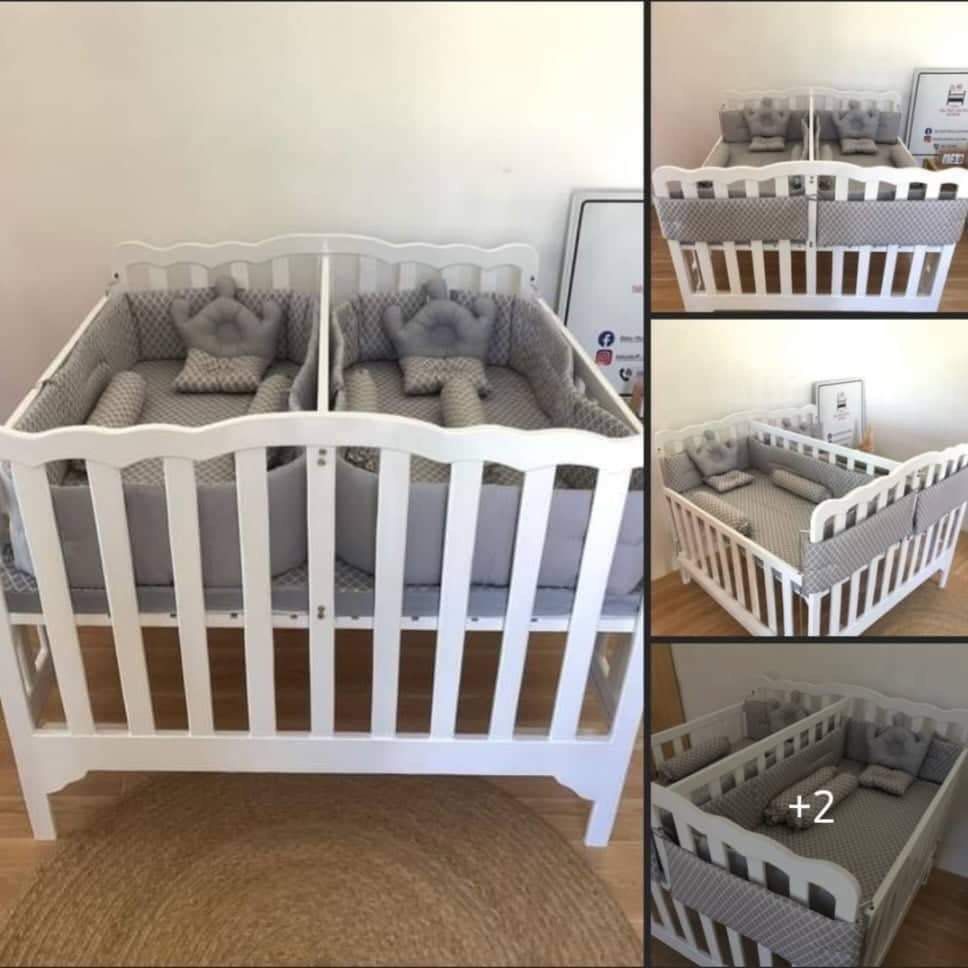 Crib for twins, Babies & Kids, Baby Nursery & Kids Furniture, Cots & Cribs on Carousell