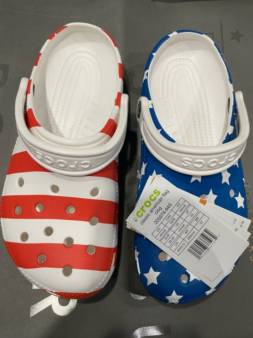 American flag deals crocs youth