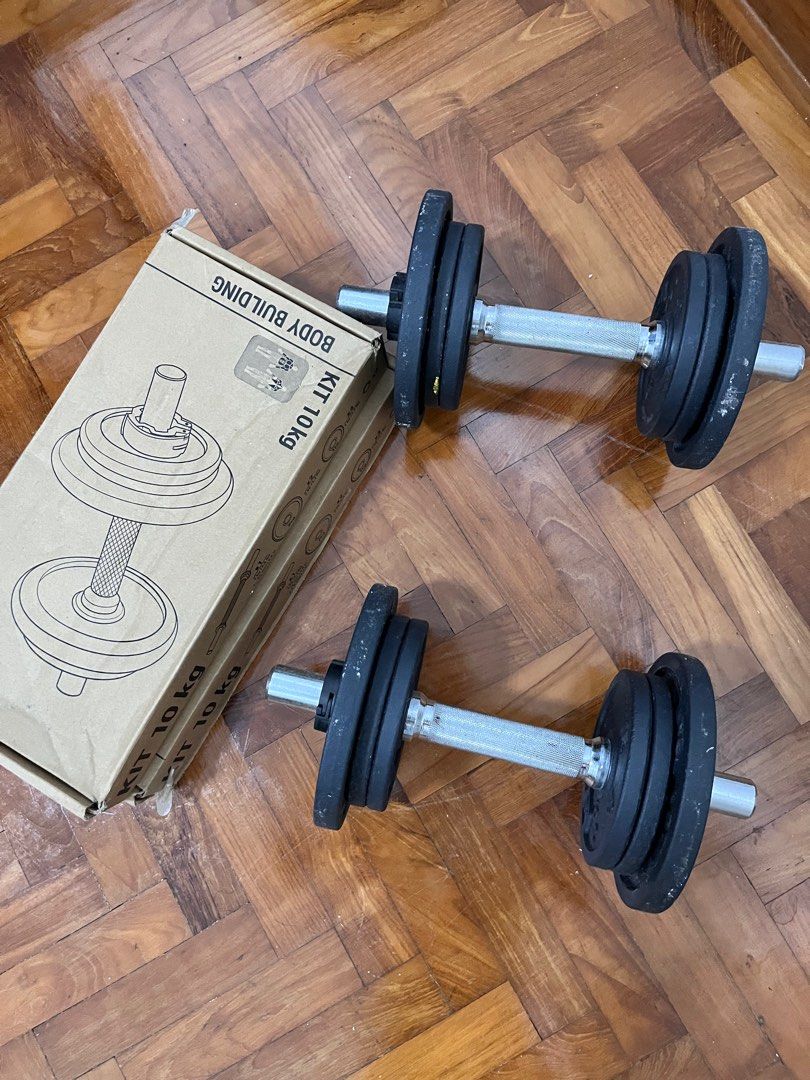 Weight training dumbbell store kit 10 kg