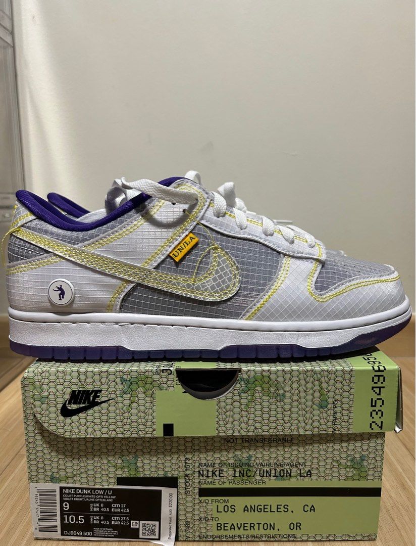 Nike 27 cheap purple yellow