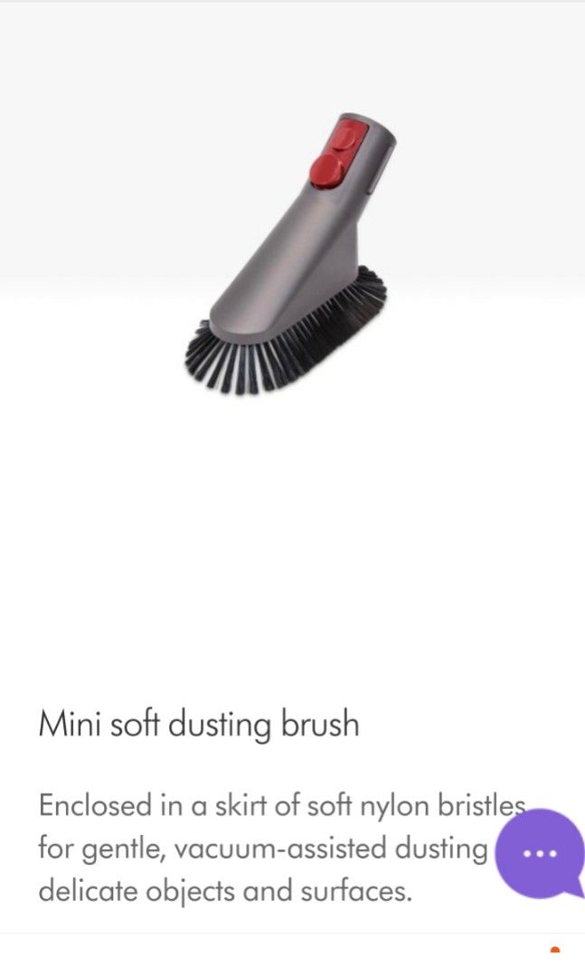 Dyson Mini Soft Dusting Brush Handheld Cleaning Kit accessories