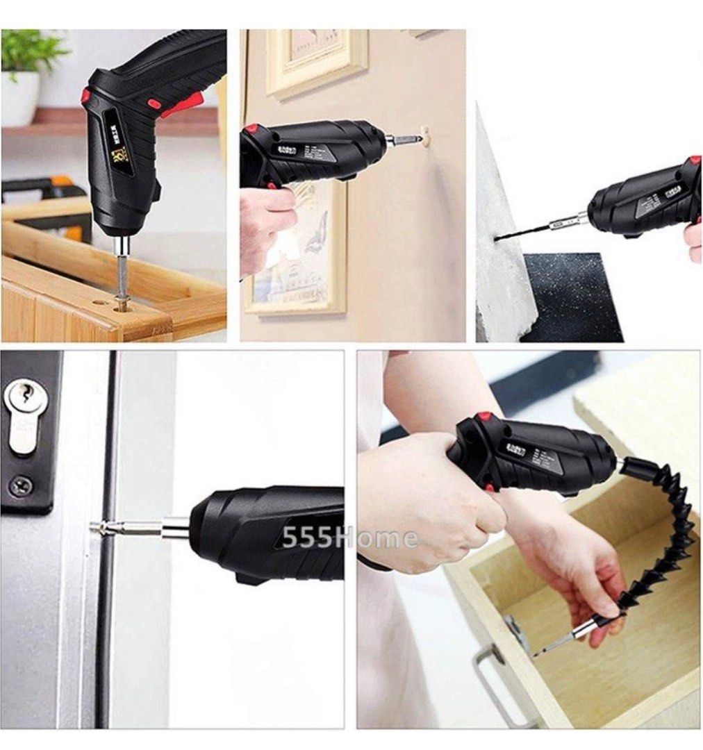 Electric Screwdriver Set / USB Power Tool Kit / Cordless Drill Set / 3 ...
