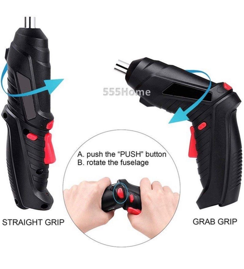 Electric Screwdriver Set / USB Power Tool Kit / Cordless Drill Set / 3 ...