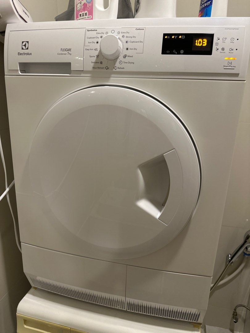 Electrolux FlexCare Condenser 7Kg Dryer, TV & Home Appliances, Washing ...