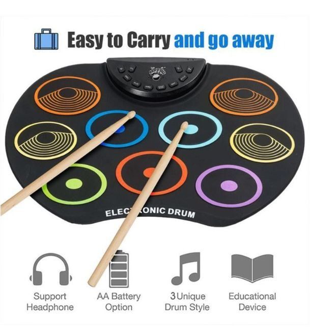 Silicone store drum pad