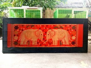 Elephant wall design from thailand