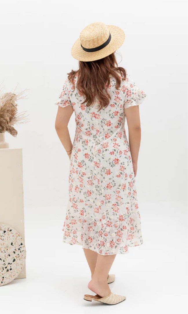 Reiss amber floral midi dress on sale