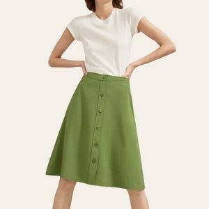 Denim Skirt Everlane Swing Skirt Review Everlane Japanese
