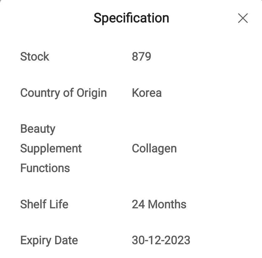 Fish collagen from korea, Health & Nutrition, Health Supplements