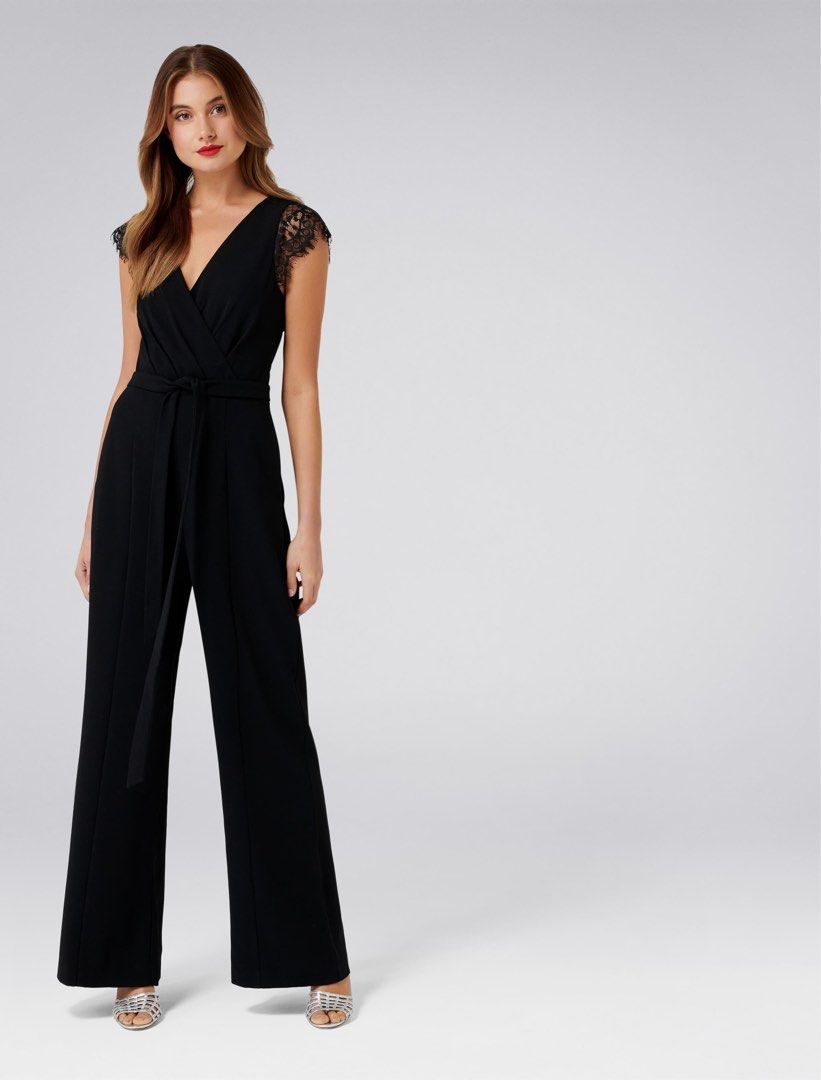 Forever New Georgie Jumpsuit Black Women s Fashion Dresses