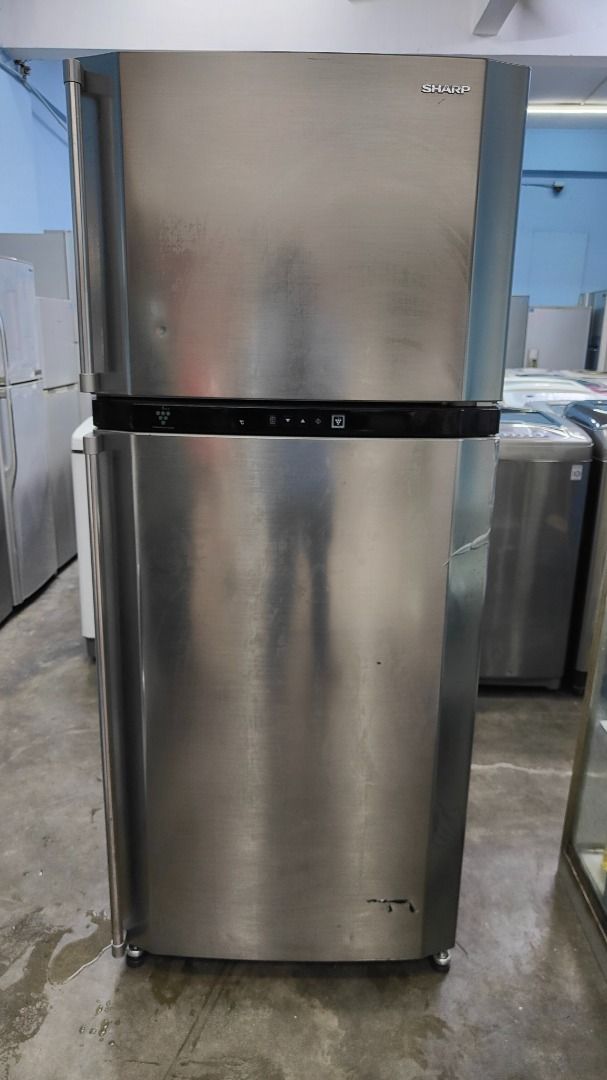 FRIDGE DOUBLE DOOR SHARP PLASMACLUSTER, TV & Home Appliances, Kitchen Appliances, Refrigerators
