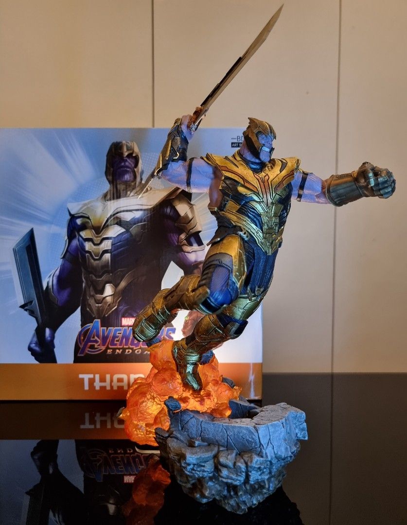 FS: Iron Studios Thanos Endgame Regular (Category: Figurines & Statues) located in Quezon City. Submitted by boldstar69 (Listing ID 1227322846, Image 2). Description: selling iron studios thanos endgame regular box- 9/10 figure 10/10 flawless price 8500 pesos location qc cubao pm me.