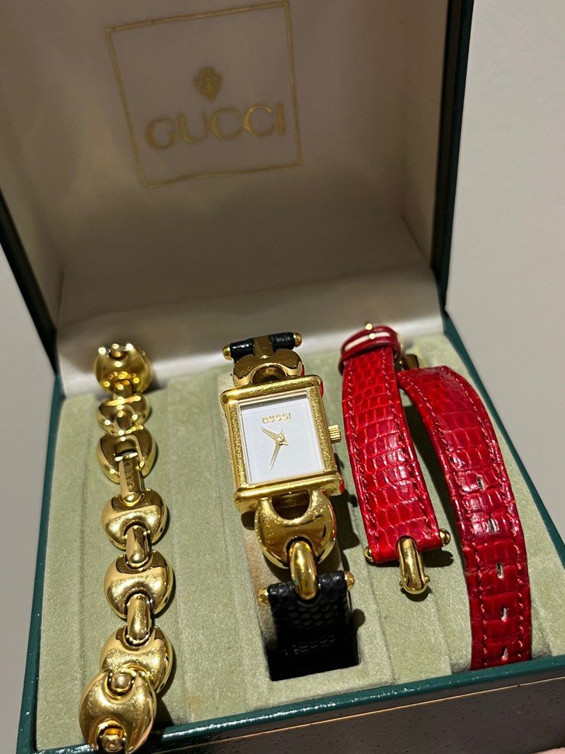GUCCI WATCH 1800L WITH INTERCHANGEABLE STRAPS