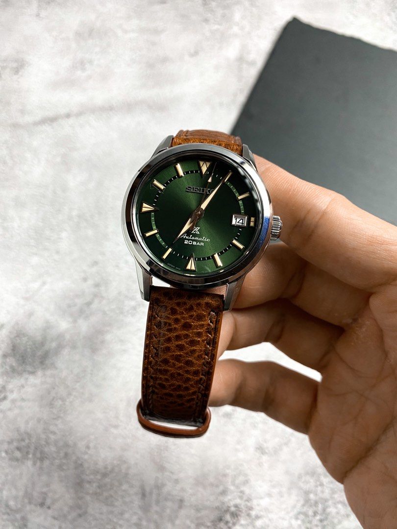 Brown Leather Alpinist Leather Strap Seiko Prospex Alpinist Men's