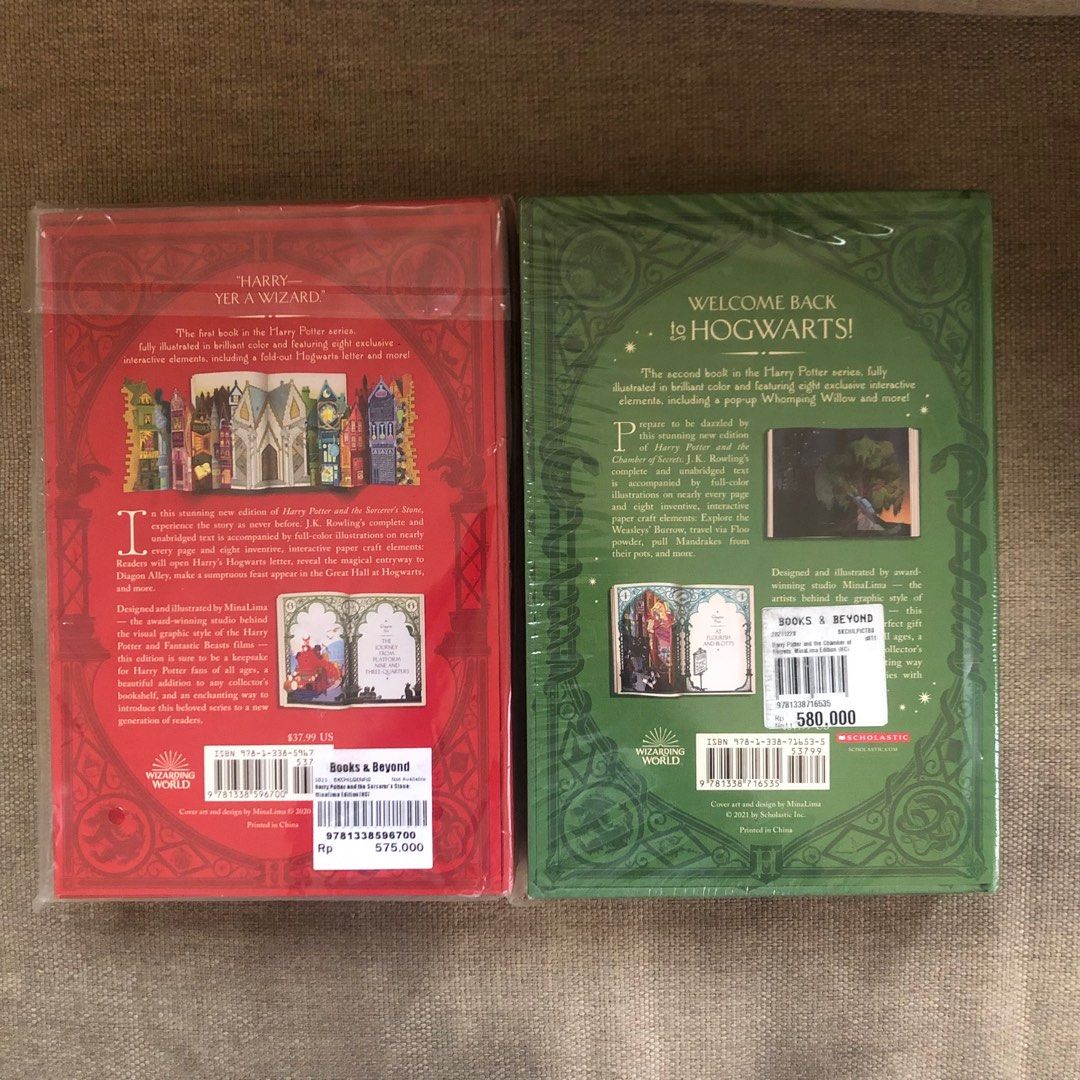 Harry Potter Minalima edition buku 1 & 2, Buku & Alat Tulis, Buku di ...