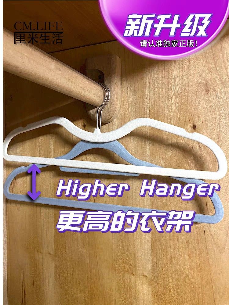 Hanger Rack Short Height saving short-neck hangers, Furniture & Home Living, Home ...