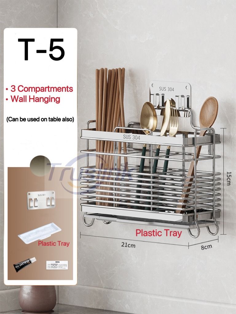 High Quality SUS304 Stainless Steel Knife Fork Spoon Holder Kitchen ...