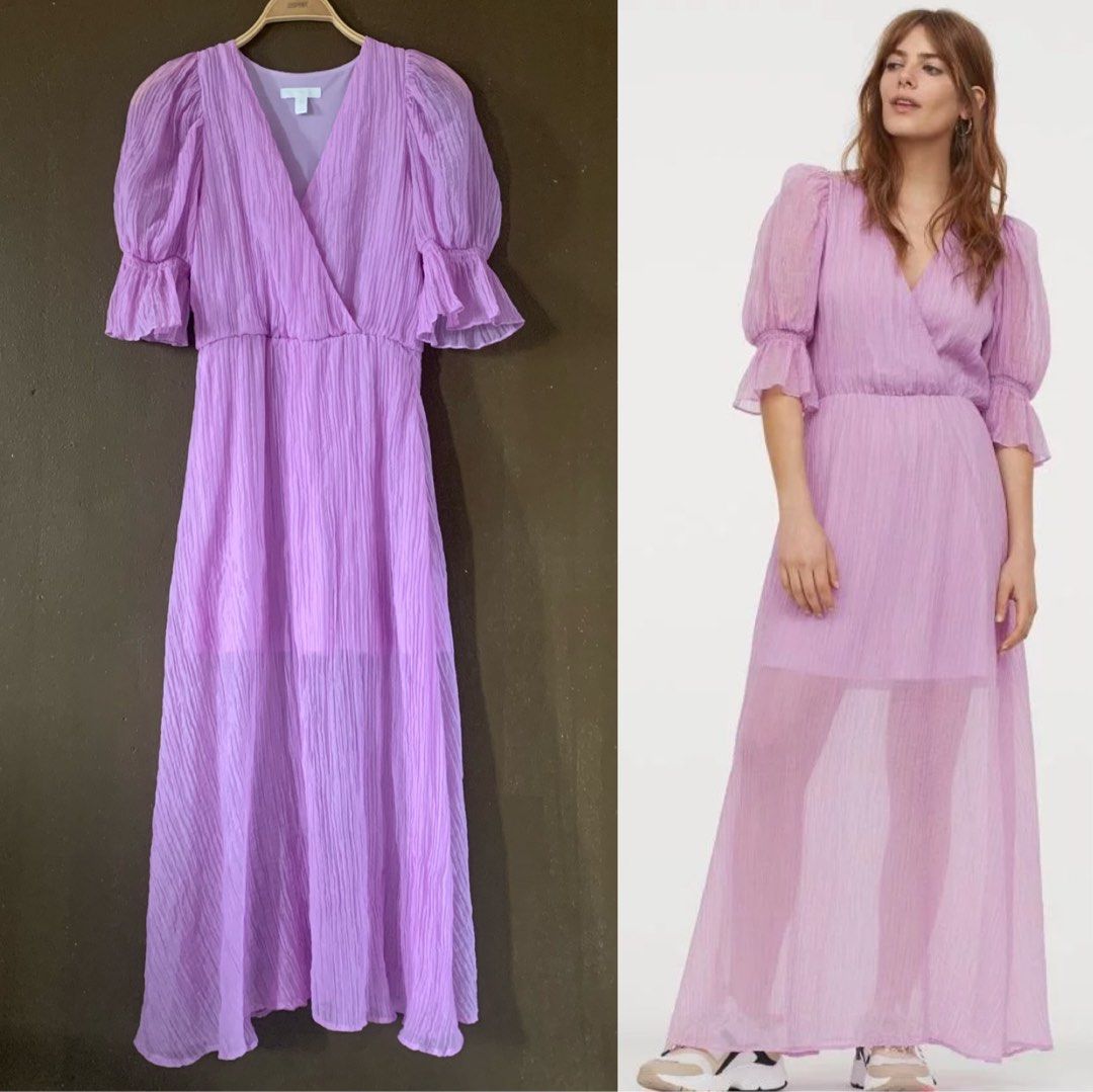 H&m lilac dress hot sale