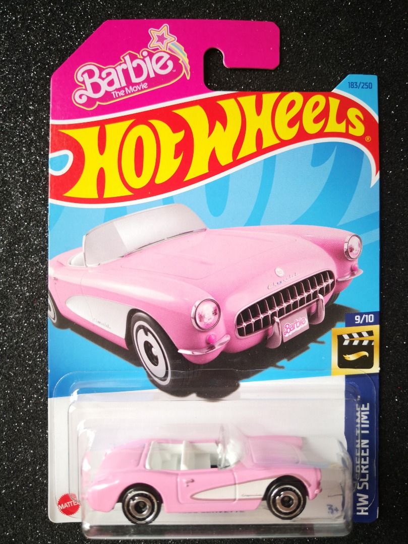 Hot Wheels 1956 Corvette Barbie Movie Screen Time First Edition