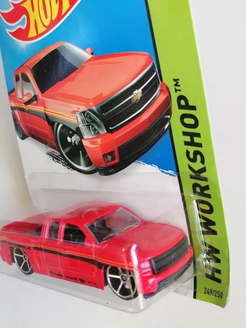 Hot Wheels 2015 HW Then and Now 2007 Chevy Silverado Red