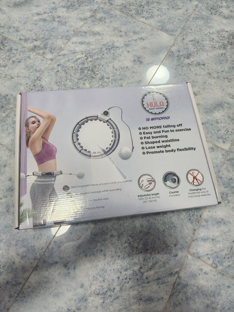 Hula hoop waist trainer, Sports Equipment, Exercise & Fitness, Toning & Stretching Accessories