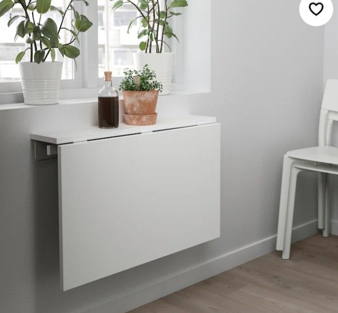 IKEA Wall mount Study table, Furniture & Home Living, Furniture, Tables