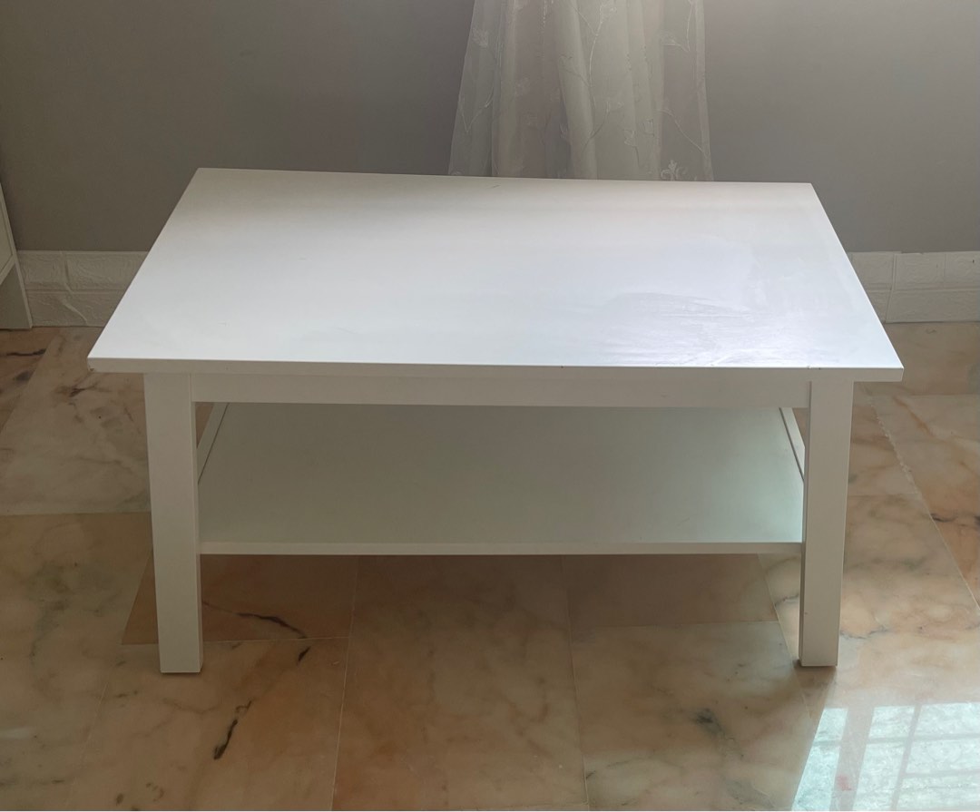 Ikea white coffee table marked down, Furniture & Home Living