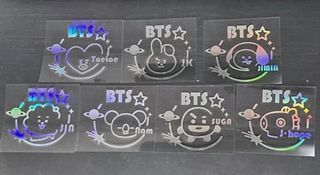 [INSTOCK] BTS/ BT21 HOLOGRAPHIC / HOLOGRAM / HOLO STICKER
