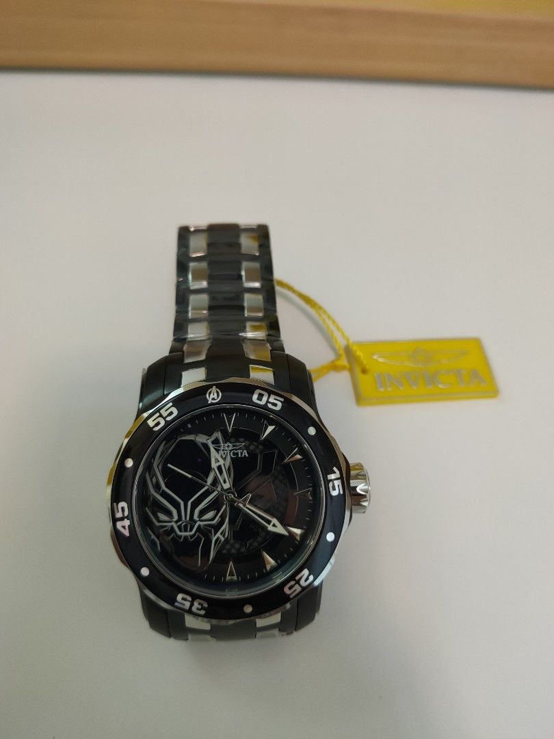 Invicta marvel Black panther limited edition watch Men s Fashion