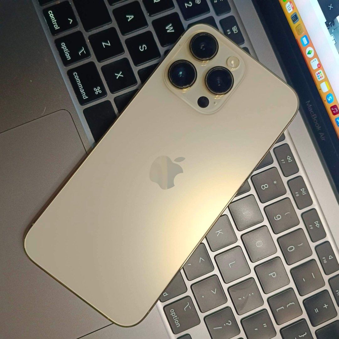 Iphone 14 Pro Max Gold 256gb Factory Unlocked, Mobile Phones & Gadgets