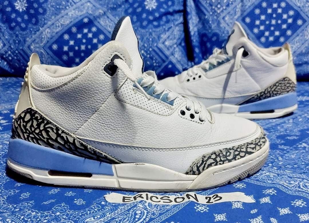 Jordan 3 UNC Men #39 s Fashion Footwear Sneakers on Carousell