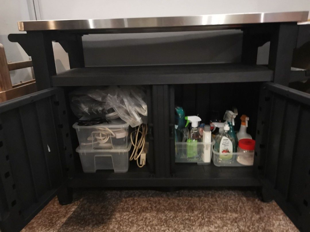 Keter Unity XL Outdoor Buffet with Storage, Furniture & Home Living