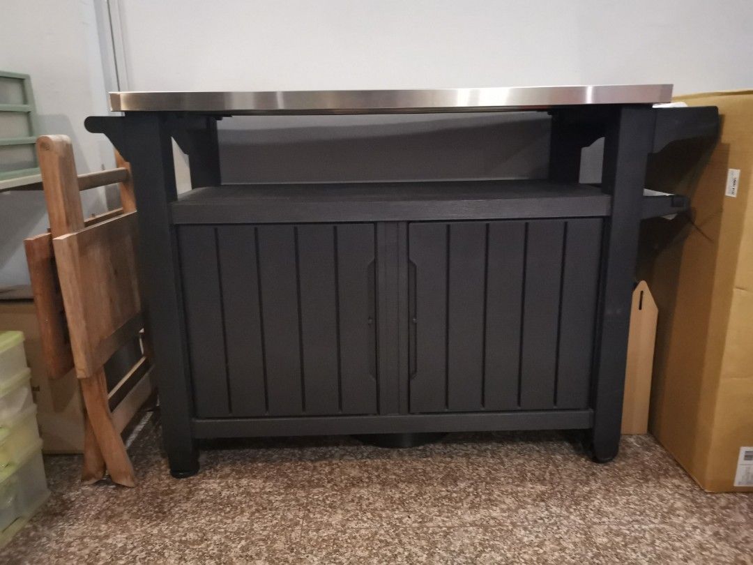Keter Unity XL Outdoor Buffet with Storage, Furniture & Home Living