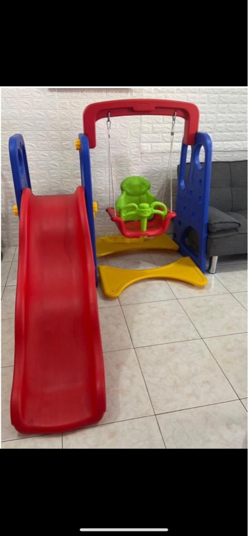 KIDS PLAYGROUND SET / SLIDE & SWING SET USED, Hobbies & Toys, Toys & Games on Carousell