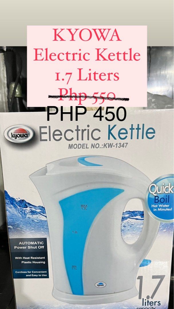 Kyowa Electric Kettle, TV & Home Appliances, Kitchen Appliances