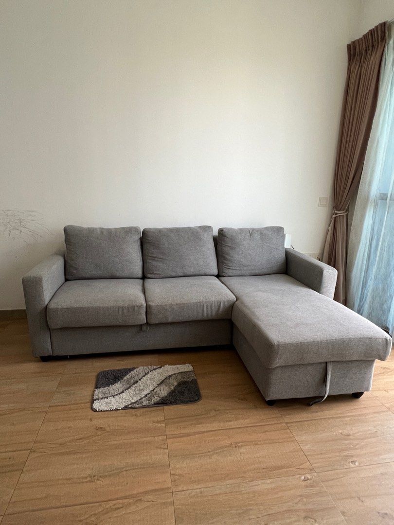 L shaped Sofa Bed Ikea, Furniture & Home Living, Furniture, Sofas on