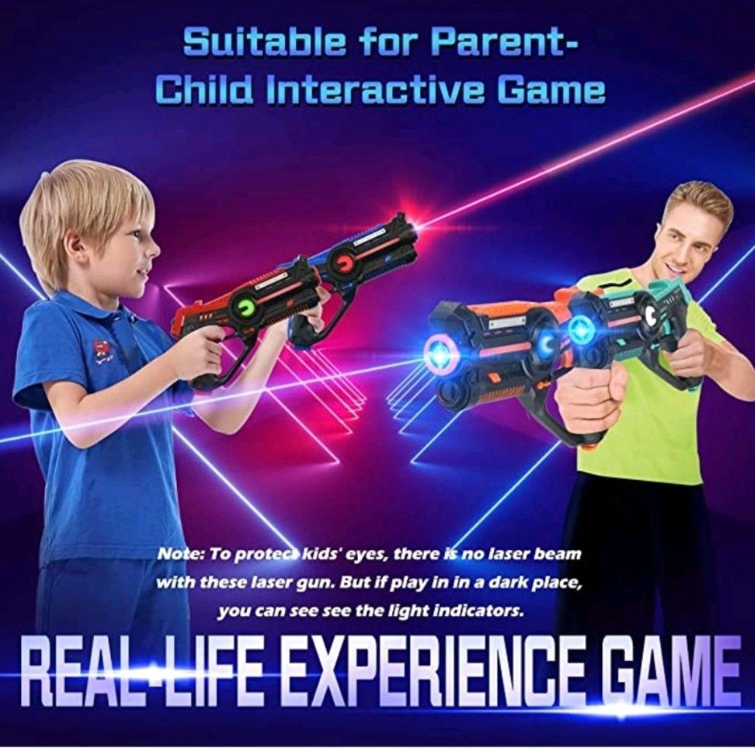 Laser tag toy guns (4 pieces), Hobbies & Toys, Toys & Games on Carousell