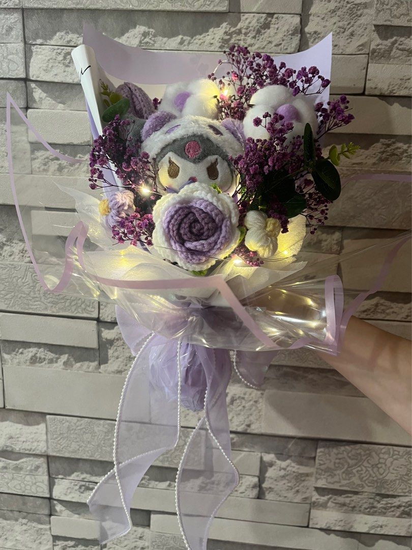 [LIMITED] Sanrio Kuromi Flower Bouquet Crochet Flower Bouquet Kuromi