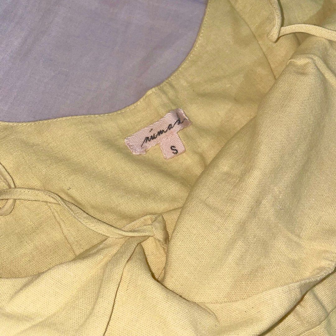 Linen Summer Midi-Maxi Dress (Category: Dresses) located in Makati City. Submitted by bilzer (Listing ID 1227315500, Image 2). Description: From Numad Clothing Super thickkkk linen, so nice 🥹 Seamless side zip Yellow/Pale Yellow Fit and flare style No flaws, just needs ironing lol See last pic for when worn Negotiable for sure buyers!!!!!!.