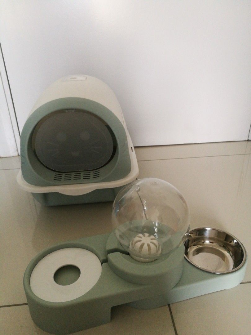 Cat Litter Box, Water Dispenser, Pet Supplies, Homes & Other Pet