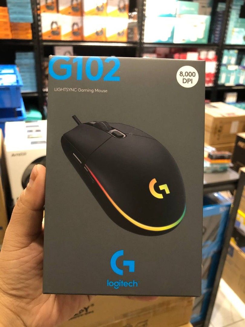 Logitech G102 LIGHTSYNC RGB Gaming Mouse Black, Computers & Tech, Parts ...
