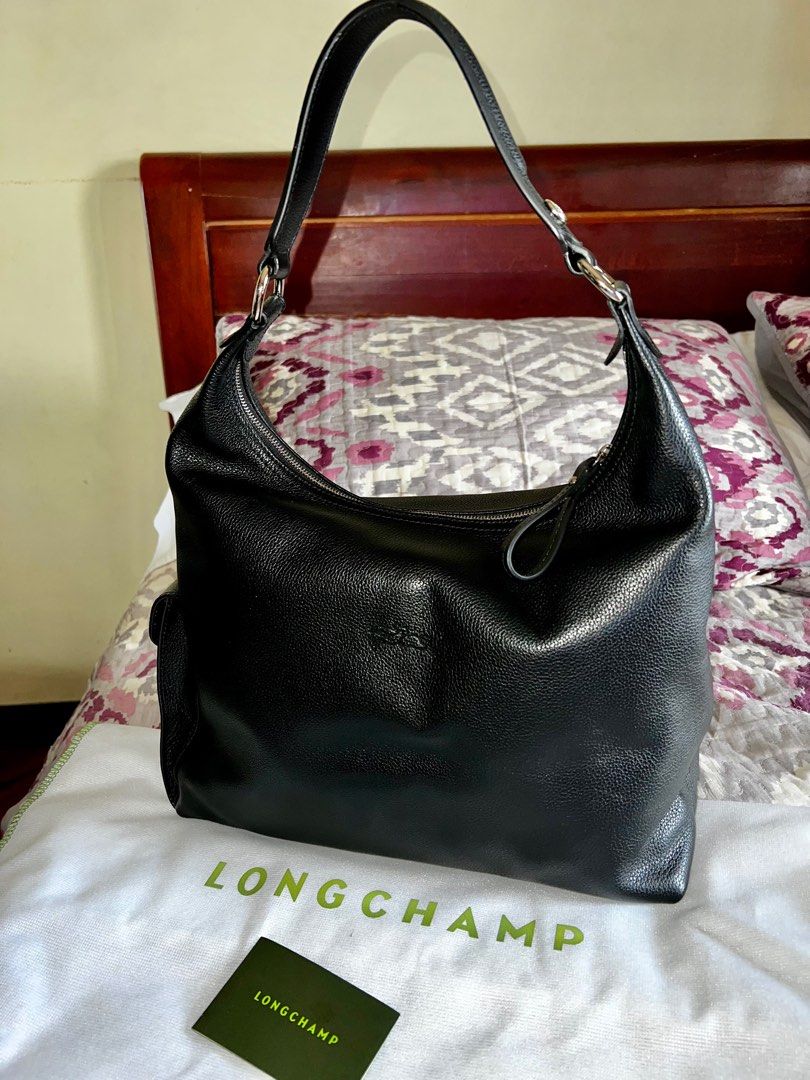 Longchamp, Bags, Nwt Longchamp Le Foulonne Leather Hobo Shoulder Bag  Cognac Brown Authentic