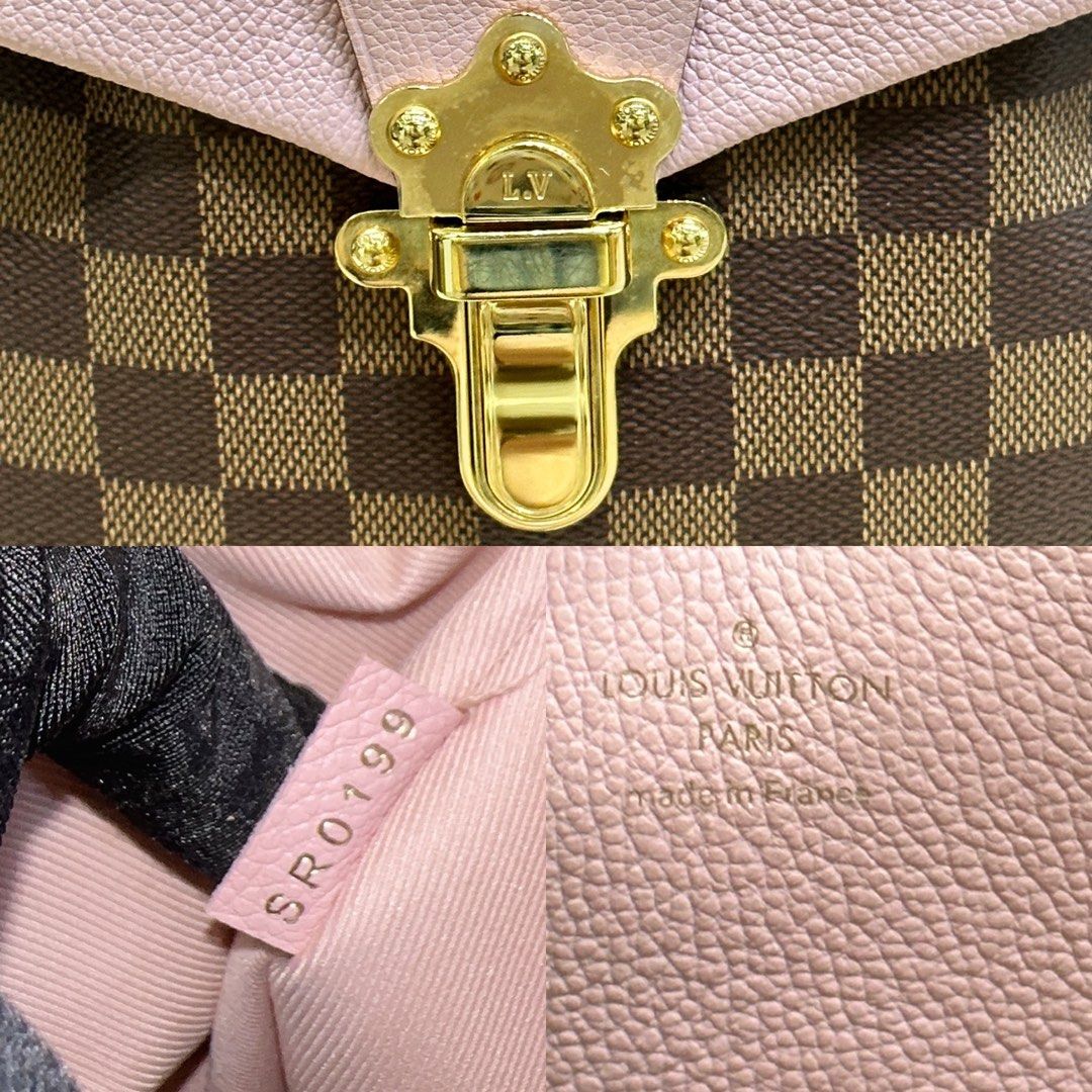 Louis Vuitton Pink Damier Ebene Clapton Backpack QJB2IO0TPB002