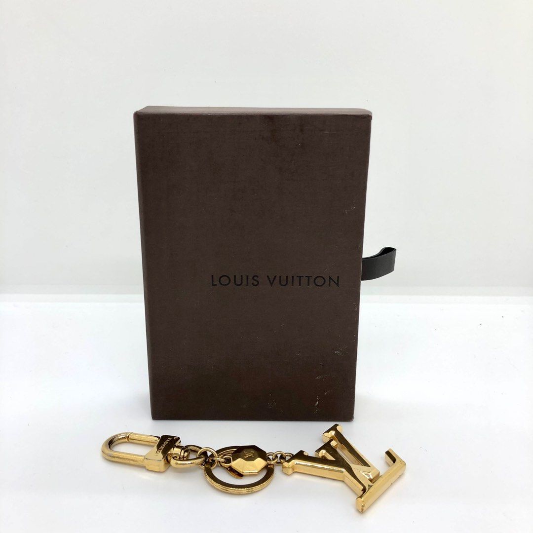 Louis Vuitton Facettes Bag Charm & Key Holder Gold Logo M65216