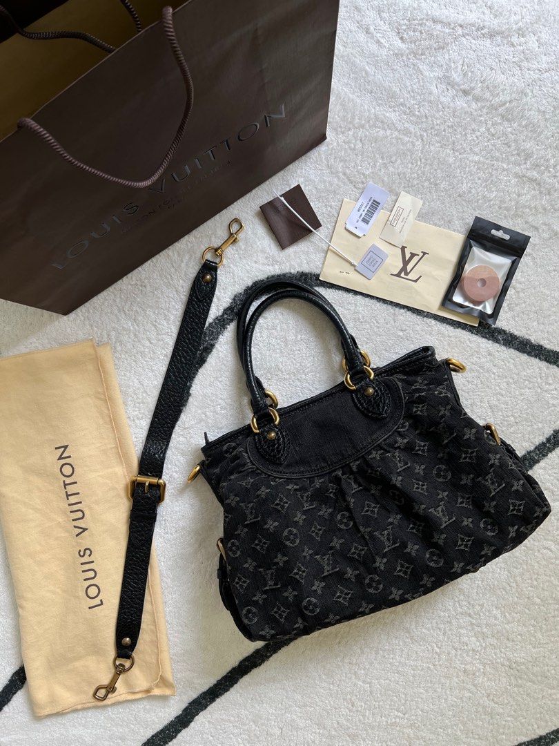 Louis Vuitton Neo Cabby Black Cotton Handbag (Pre-Owned)